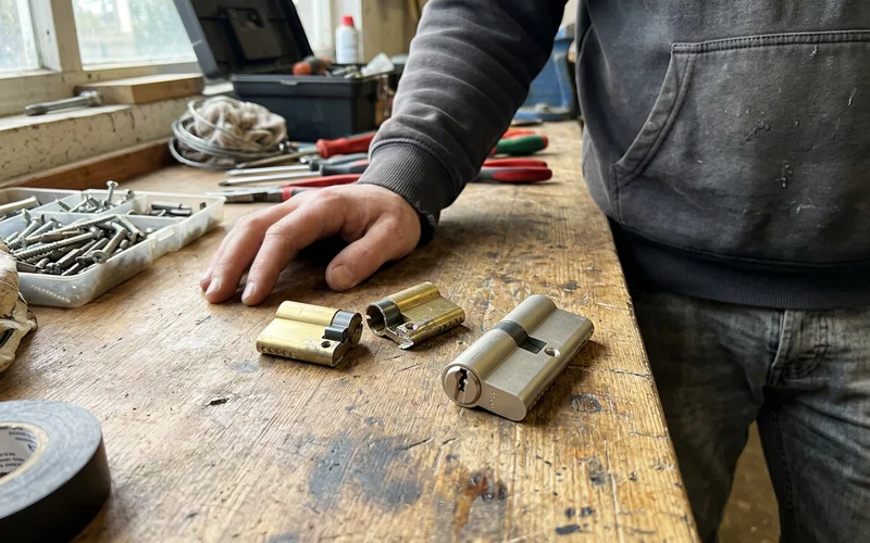 Snapped standard cylinder beside an intact anti-snap cylinder