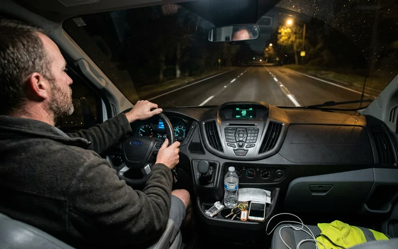 Night-time drive to an after-hours call-out