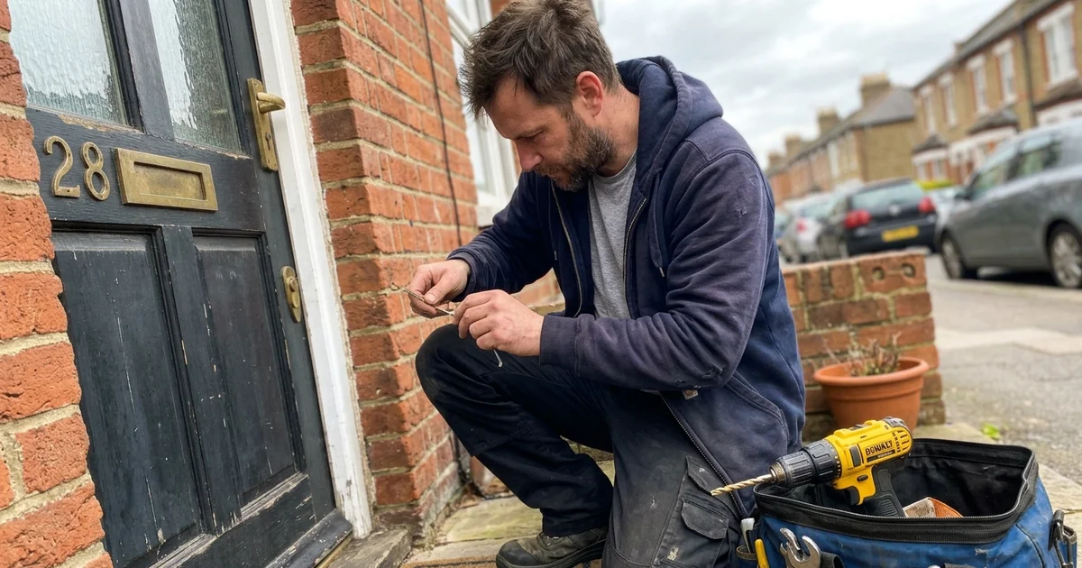 Locksmith picking a lock rather than drilling it