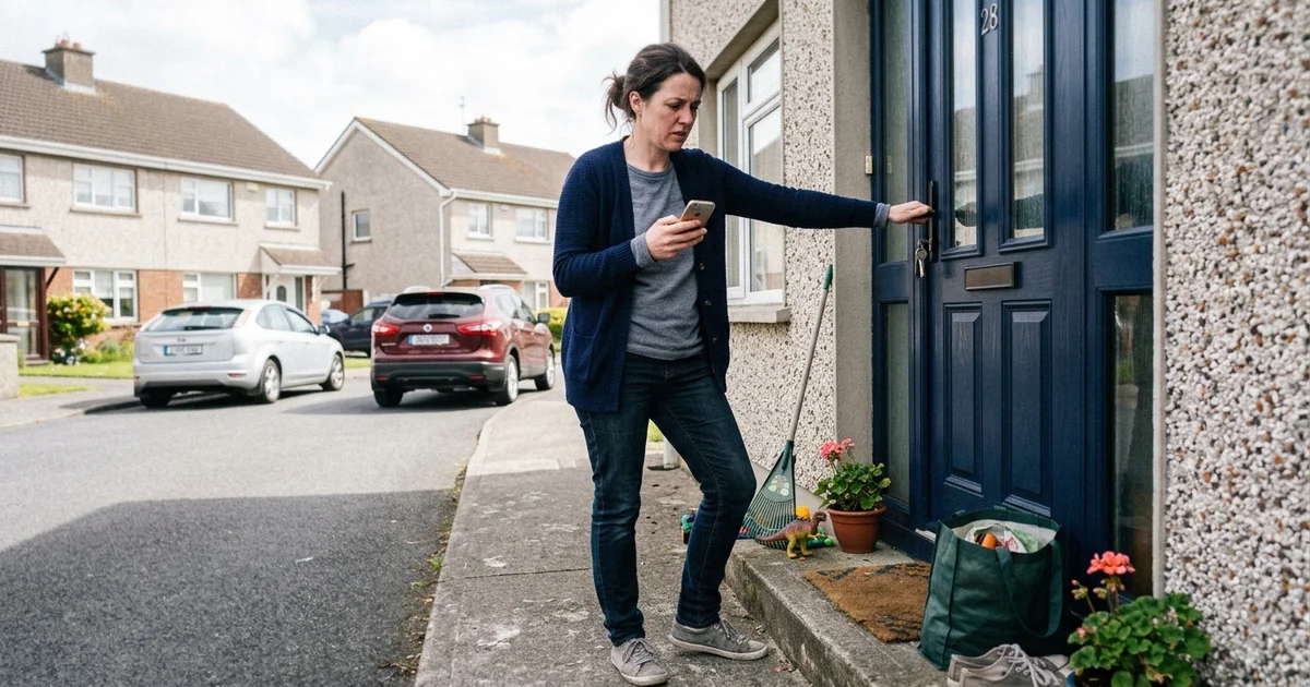 Person locked out at their own front door in Waterford