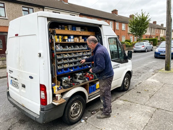 Emergency Locksmith Waterford van arriving at a call-out