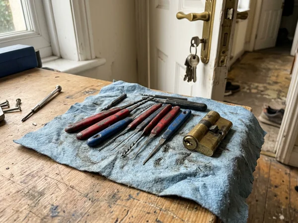 Key extractor tools used for broken key removal